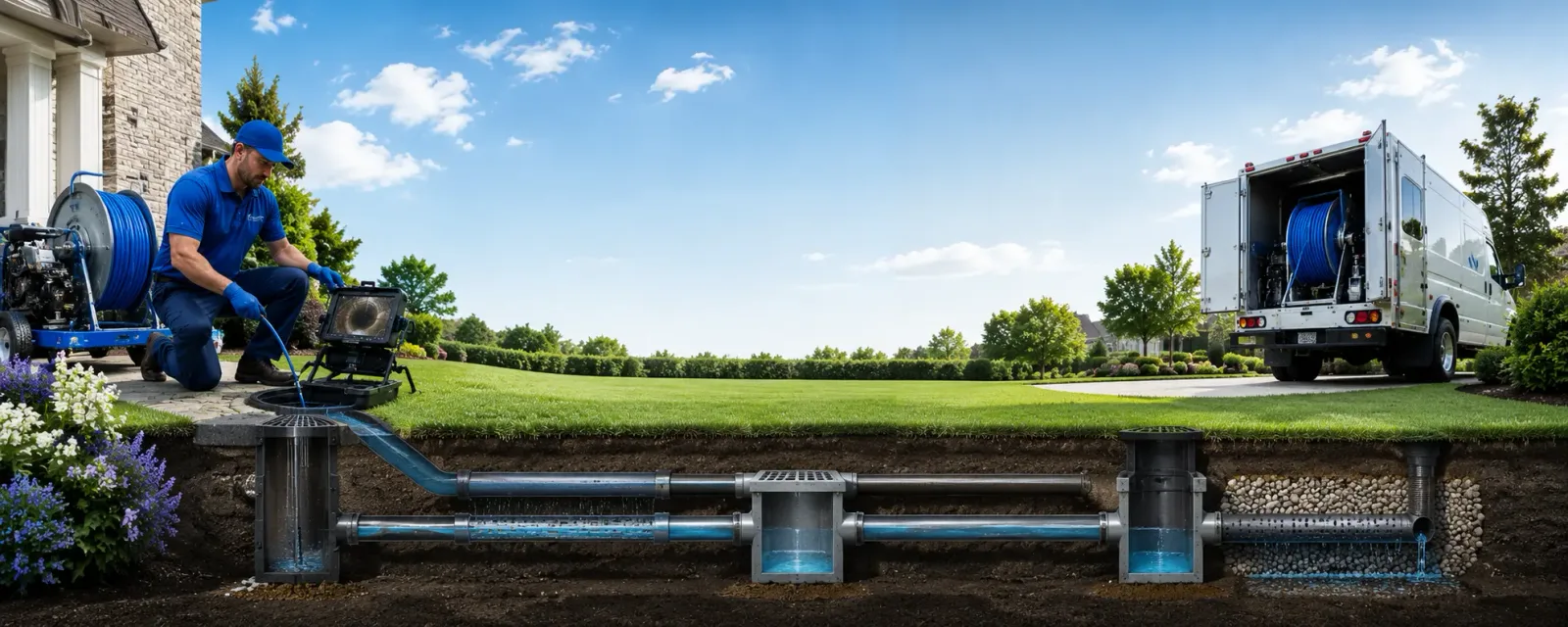 Outdoor drain cleaning information for Palmyra, MI